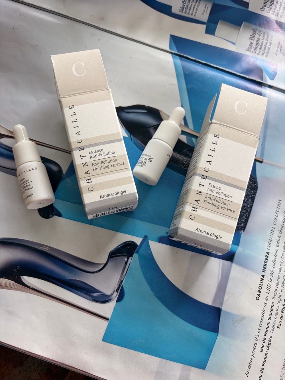 2x Chantecaille Anti-Pollution Finishing Essence 0.14oz /4ml=Total 8ml